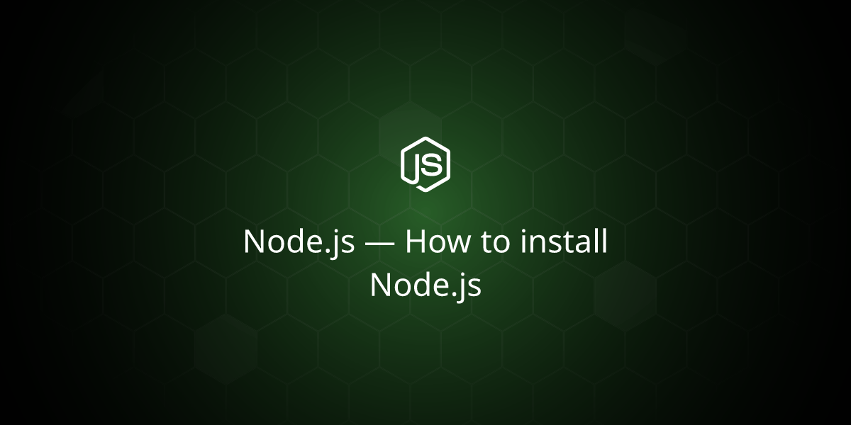 e6 installing node js 